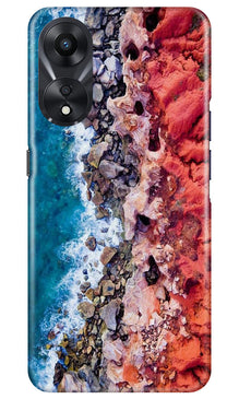 Sea Shore Mobile Back Case for Oppo A78 5G (Design - 242)