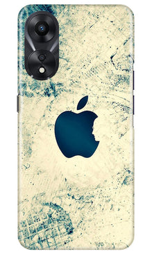 Apple Logo Mobile Back Case for Oppo A78 5G (Design - 251)