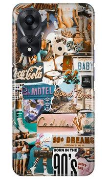 Vintage Design Mobile Back Case for Oppo A78 5G (Design - 253)