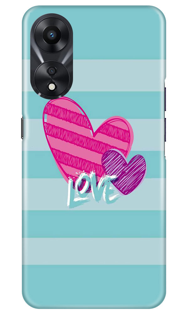 Love Case for Oppo A78 5G (Design No. 261)