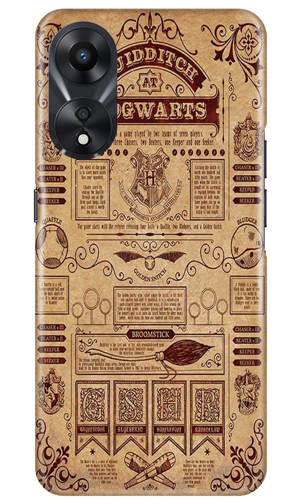 Hogwarts Mobile Back Case for Oppo A78 5G (Design - 266)