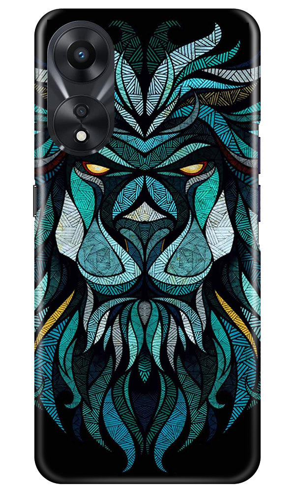Lion Mobile Back Case for Oppo A78 5G (Design - 276)