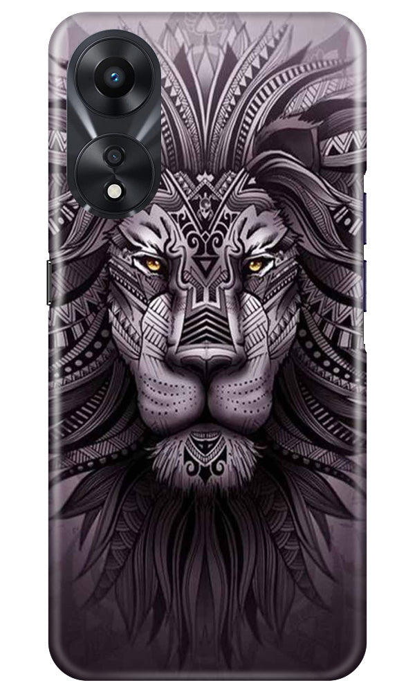 Lion Mobile Back Case for Oppo A78 5G (Design - 277)