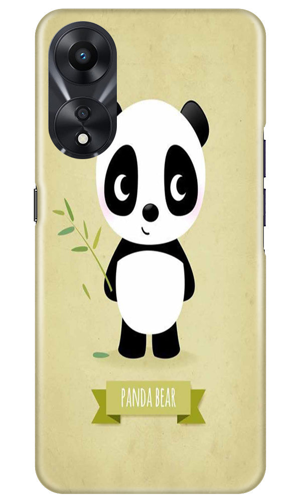 Panda Bear Mobile Back Case for Oppo A78 5G (Design - 279)