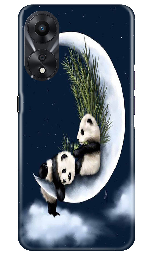 Panda Moon Mobile Back Case for Oppo A78 5G (Design - 280)