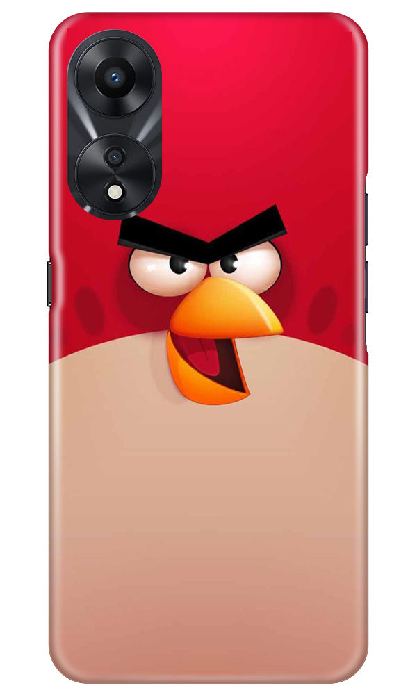 Angry Bird Red Mobile Back Case for Oppo A78 5G (Design - 287)