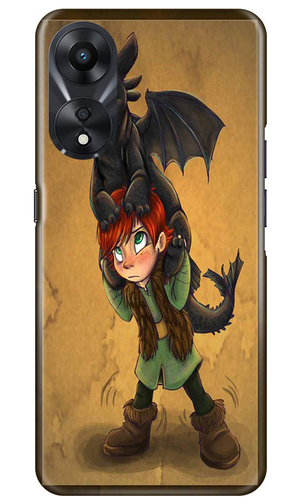 Dragon Mobile Back Case for Oppo A78 5G (Design - 298)