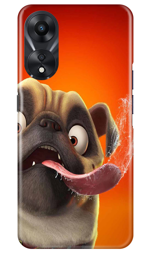 Dog Mobile Back Case for Oppo A78 5G (Design - 303)