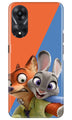 Cartoon Mobile Back Case for Oppo A78 5G (Design - 306)