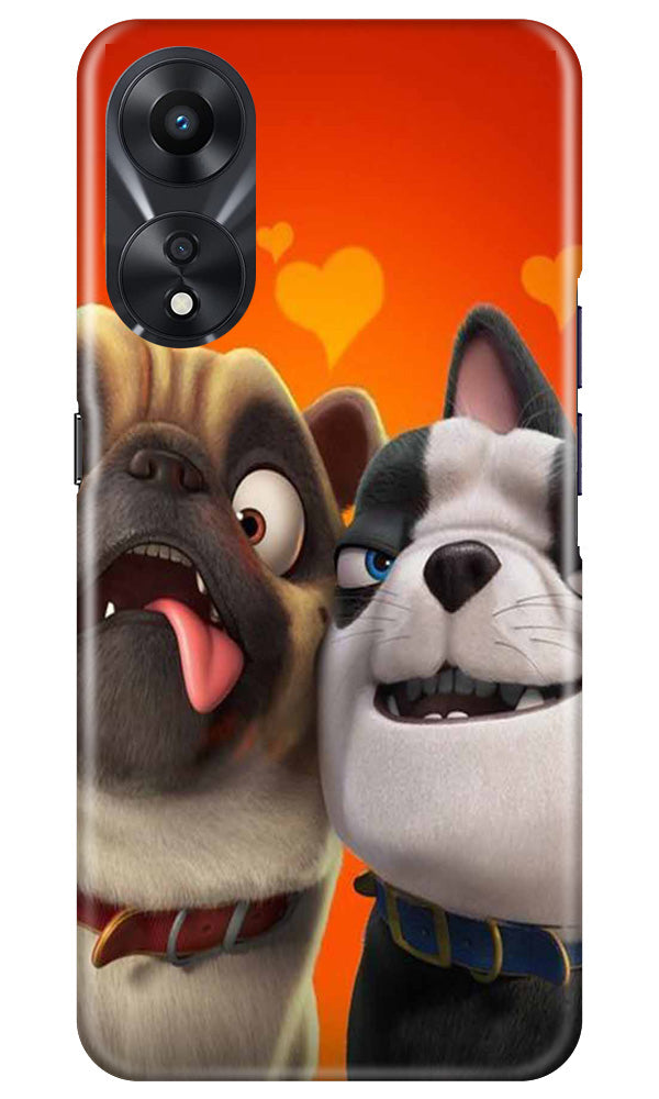 Dog Puppy Mobile Back Case for Oppo A78 5G (Design - 310)