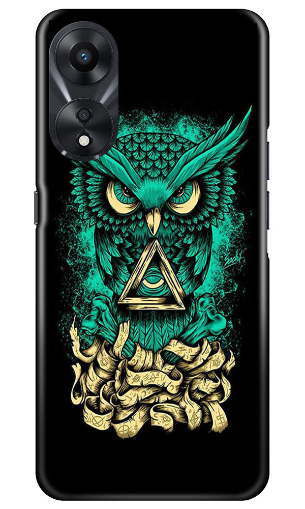 Owl Mobile Back Case for Oppo A78 5G (Design - 317)