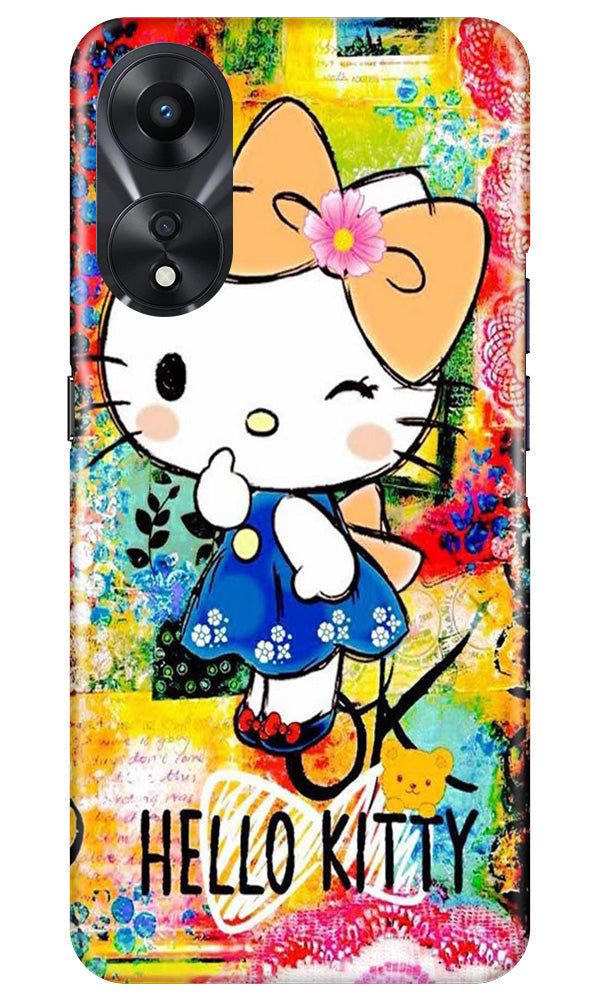 Hello Kitty Mobile Back Case for Oppo A78 5G (Design - 321)