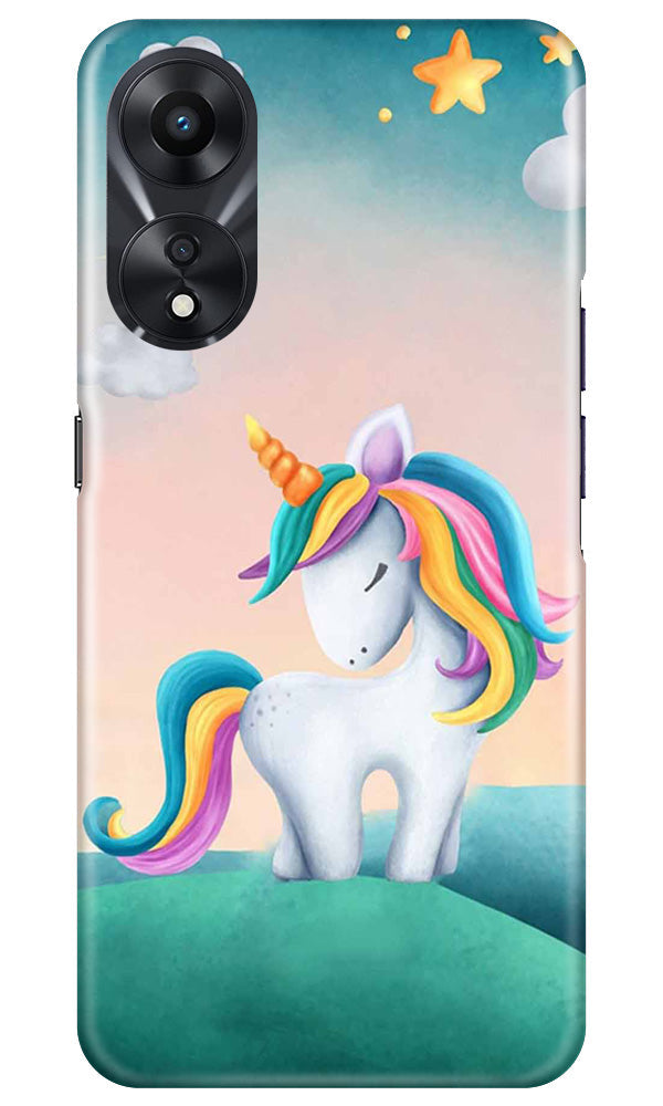 Unicorn Mobile Back Case for Oppo A78 5G (Design - 325)