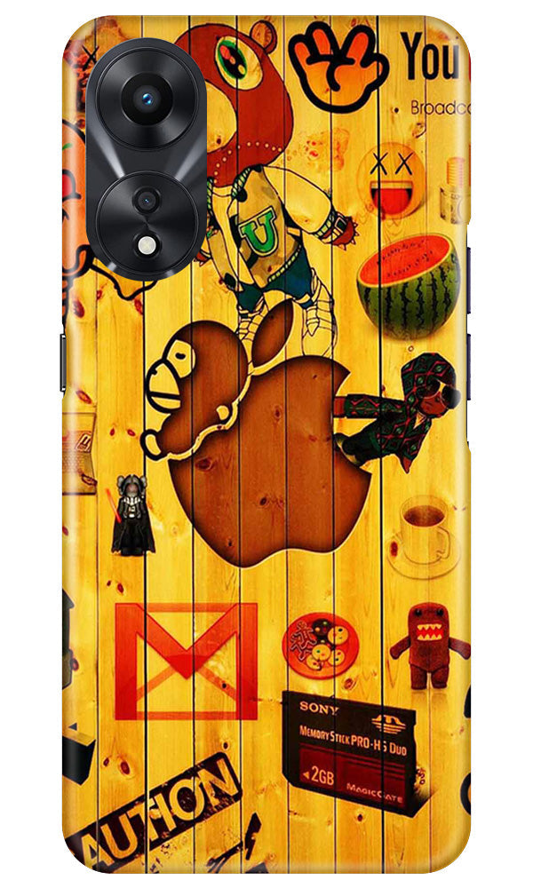 Wooden Texture Mobile Back Case for Oppo A78 5G (Design - 326)