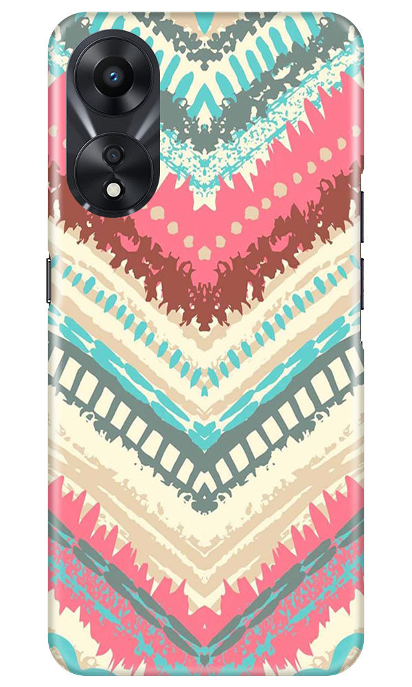 Pattern Mobile Back Case for Oppo A78 5G (Design - 327)