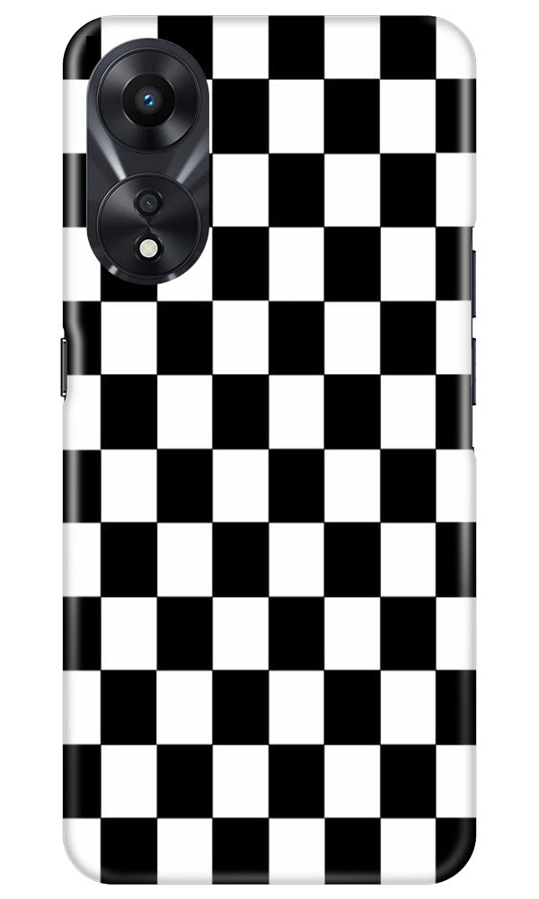 Black White Boxes Mobile Back Case for Oppo A78 5G (Design - 331)