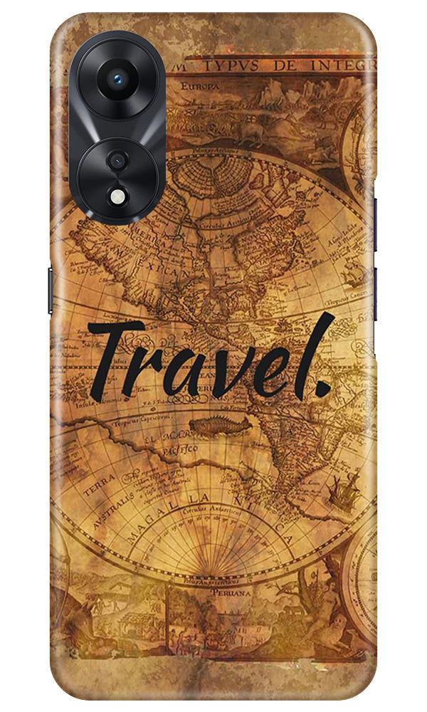 Travel Mobile Back Case for Oppo A78 5G (Design - 334)