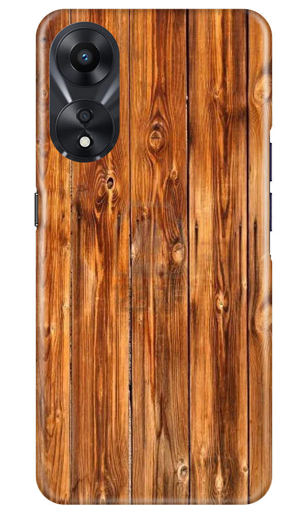 Wooden Texture Mobile Back Case for Oppo A78 5G (Design - 335)