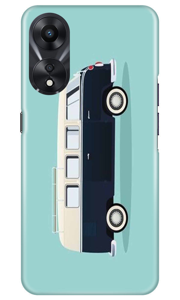 Travel Bus Mobile Back Case for Oppo A78 5G (Design - 338)