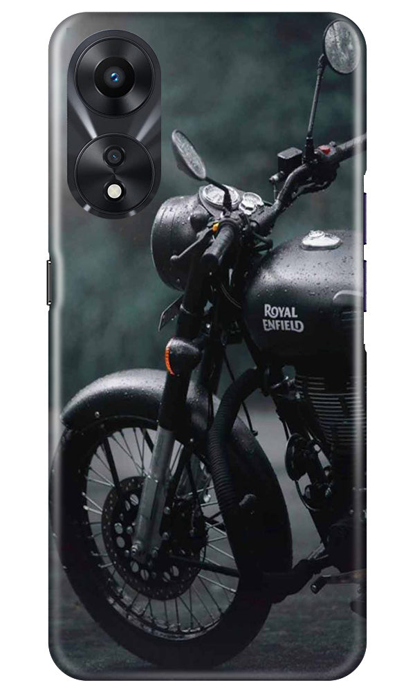 Royal Enfield Mobile Back Case for Oppo A78 5G (Design - 339)