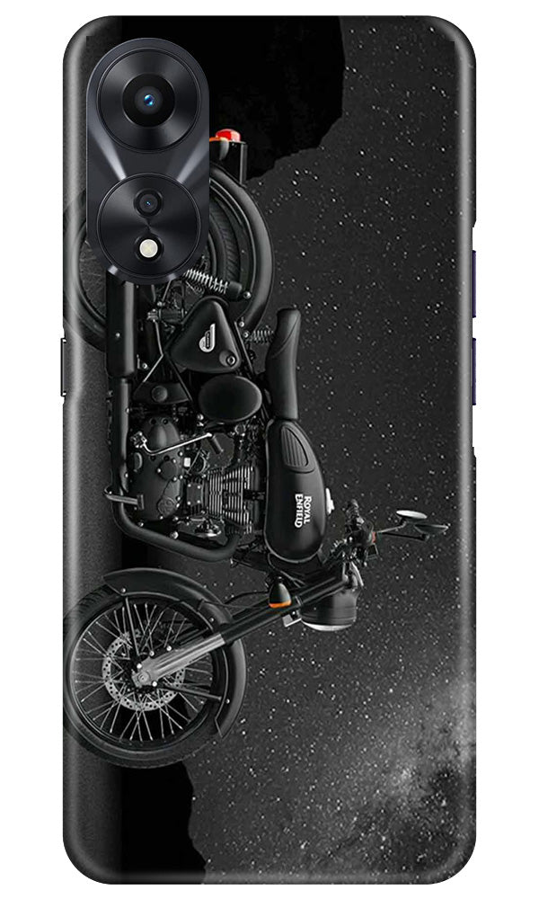 Royal Enfield Mobile Back Case for Oppo A78 5G (Design - 340)