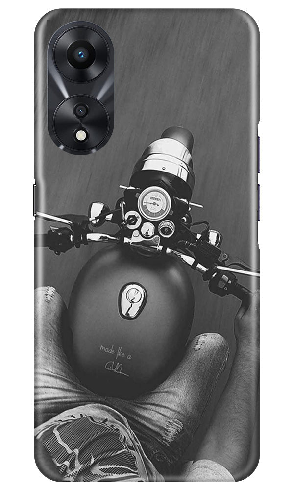 Royal Enfield Mobile Back Case for Oppo A78 5G (Design - 341)