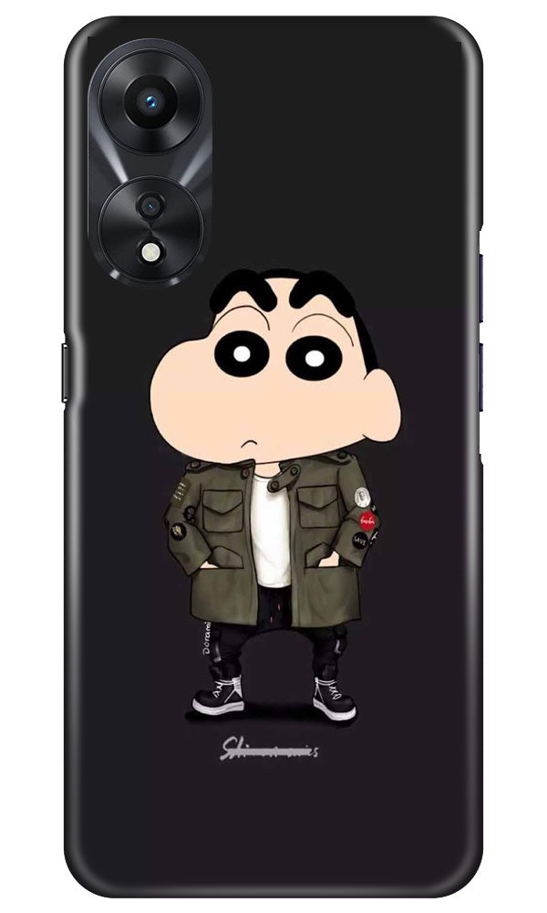 Shin Chan Mobile Back Case for Oppo A78 5G (Design - 349)