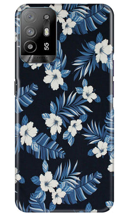 White flowers Blue Background2 Case for Oppo A94