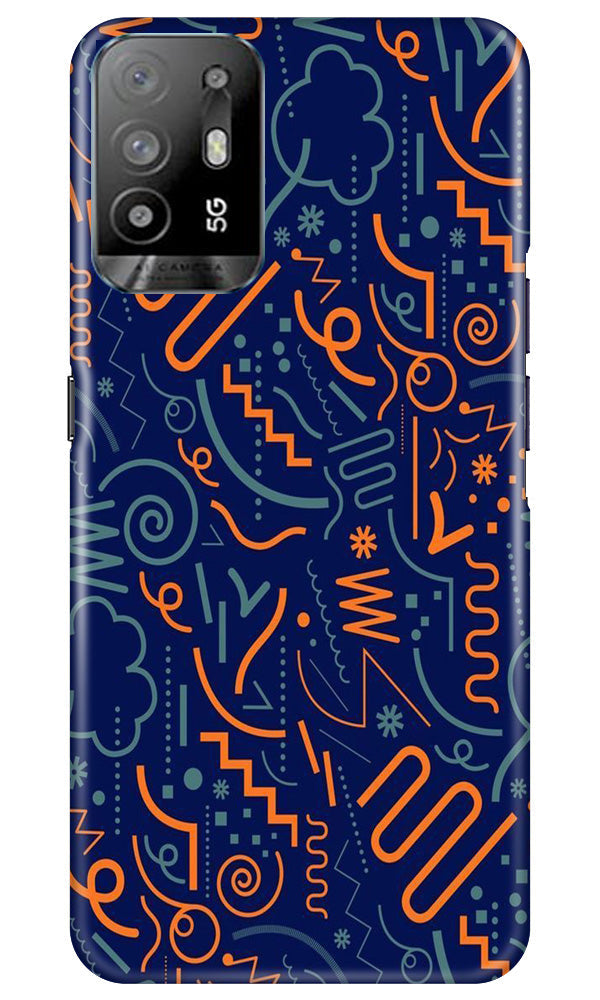 Line Art Baground Case for Oppo A94