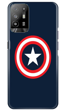 Captain America Mobile Back Case for Oppo A94 (Design - 42)