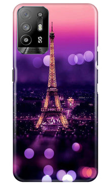 Eiffel Tower Mobile Back Case for Oppo A94 (Design - 86)