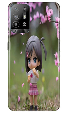 Cute Girl Mobile Back Case for Oppo A94 (Design - 92)