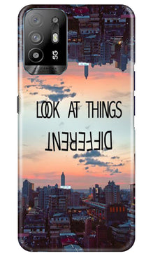 Look at things different Mobile Back Case for Oppo A94 (Design - 99)