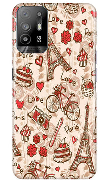 Love Paris Mobile Back Case for Oppo A94  (Design - 103)
