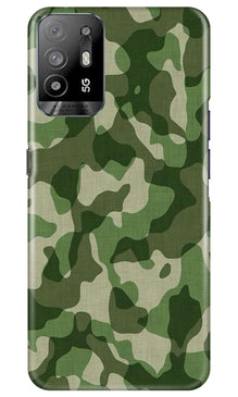 Army Camouflage Mobile Back Case for Oppo A94  (Design - 106)