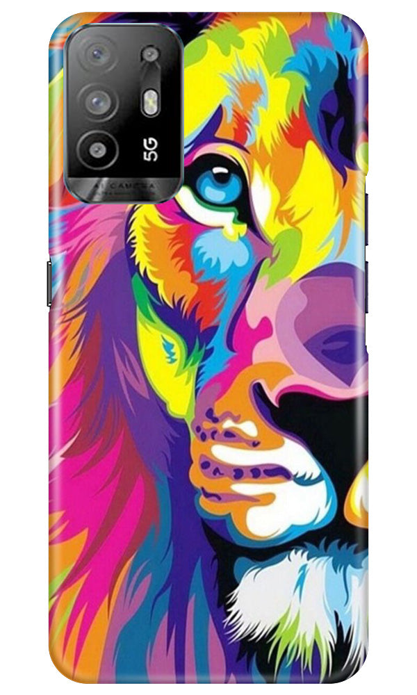Colorful Lion Case for Oppo A94(Design - 110)