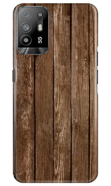 Wooden Look Mobile Back Case for Oppo A94  (Design - 112)