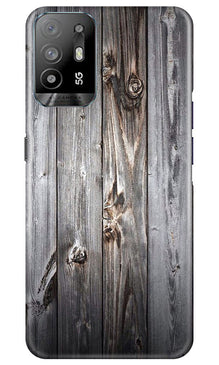 Wooden Look Mobile Back Case for Oppo A94  (Design - 114)