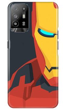 Iron Man Superhero Mobile Back Case for Oppo A94  (Design - 120)