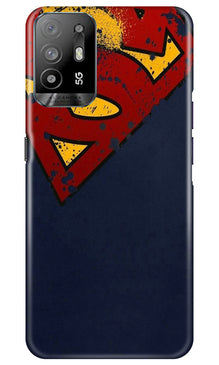 Superman Superhero Mobile Back Case for Oppo A94  (Design - 125)