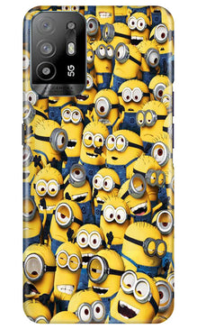 Minions Mobile Back Case for Oppo A94  (Design - 126)
