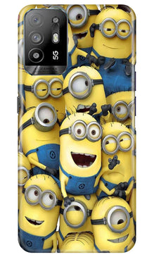 Minions Mobile Back Case for Oppo A94  (Design - 127)