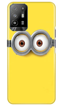 Minions Mobile Back Case for Oppo A94  (Design - 128)