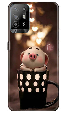 Cute Bunny Mobile Back Case for Oppo A94 (Design - 182)
