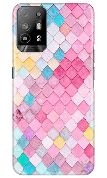 Pink Pattern Mobile Back Case for Oppo A94 (Design - 184)