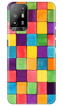 Colorful Square Mobile Back Case for Oppo A94 (Design - 187)