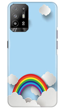 Rainbow Mobile Back Case for Oppo A94 (Design - 194)