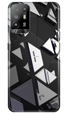 Modern Art Mobile Back Case for Oppo A94 (Design - 199)