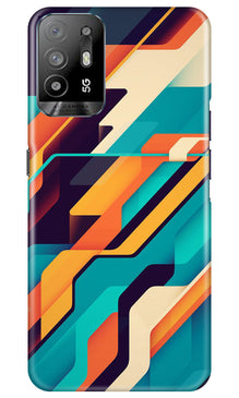 Modern Art Mobile Back Case for Oppo A94 (Design - 202)