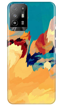 Modern Art Mobile Back Case for Oppo A94 (Design - 205)